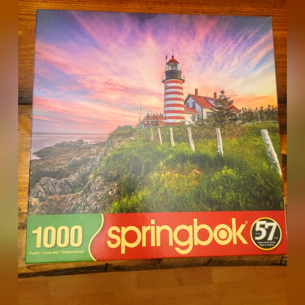 Jigsaw Puzzle - Springbok Lighthouse Scene 1000pcs